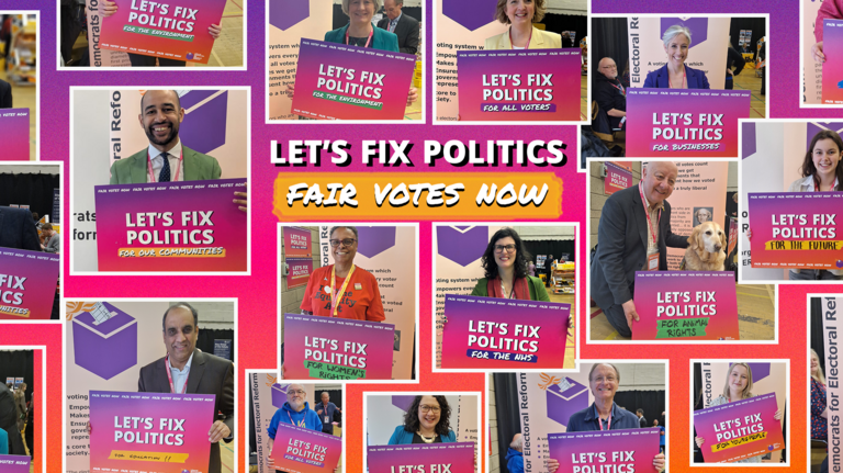 Liberal Democrats campaigning to fix politics