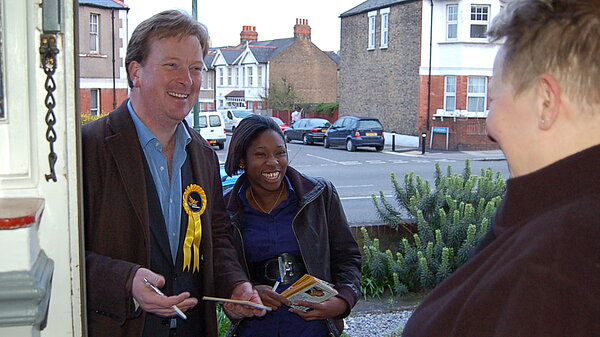 Lib Dem activists on the doorstep