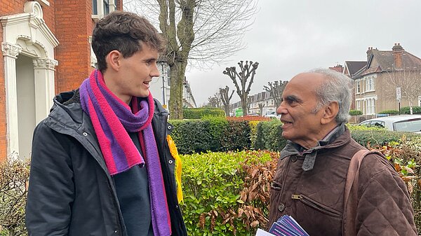 Josh Matthews talking to Peter Ramrayka