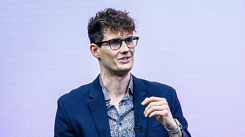 Josh Matthews addressing the COP26 summit