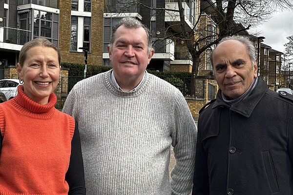 Jean Branch, Chris Maines and Peter Ramrayka working together